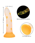 Glow Stick Glow Stick Mushroom Suction Cup Glow-in-the-Dark Dildo - Orange - Image 5