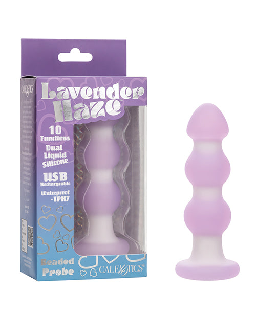 Lavender Haze Lavender Haze Beaded Anal Probe - Lavender/White