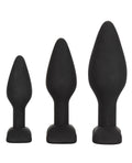CalExotics Anal Toys Silicone Anal Exerciser Kit - Black - Image 4