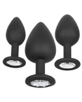 CalExotics Anal Toys Silicone Gem Anal Kit - Black - Image 3