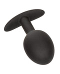 CalExotics Anal Toys Weighted Silicone Anal Plug - Black - Image 3