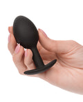 CalExotics Anal Toys Weighted Silicone Anal Plug - Black - Image 4