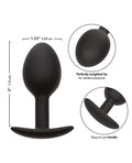 CalExotics Anal Toys Weighted Silicone Anal Plug - Black - Image 5