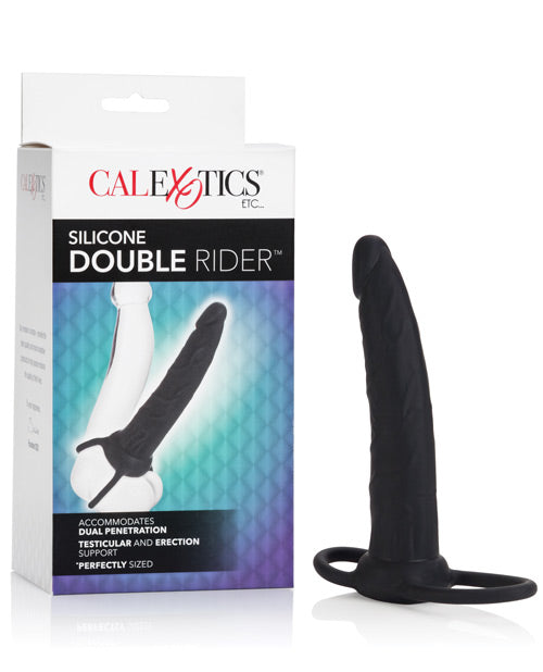 CalExotics Anal Toys Double Rider Silicone - Black