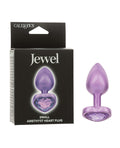 Jewel Jewel Amethyst Heart Butt Plug - Small, Purple