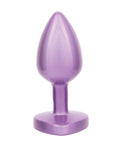 Jewel Jewel Amethyst Heart Butt Plug - Small, Purple - Image 2