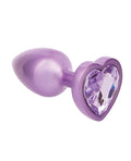 Jewel Jewel Amethyst Heart Butt Plug - Small, Purple - Image 4