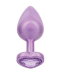 Jewel Jewel Amethyst Heart Butt Plug - Large, Purple - Image 3