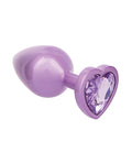 Jewel Jewel Amethyst Heart Butt Plug - Large, Purple - Image 4