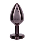 Jewel Jewel Black Diamond Heart Butt Plug - Large, Black - Image 2