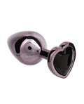 Jewel Jewel Black Diamond Heart Butt Plug - Large, Black - Image 4