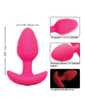 Cheeky Cheeky Glow in the Dark Vibrating Butt Plug - Pink - Image 4