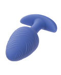 Cheeky Cheeky Glow in the Dark Vibrating Butt Plug - Large Blue - Image 3