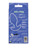 Cheeky Cheeky Glow in the Dark Vibrating Butt Plug - Large Blue - Image 5