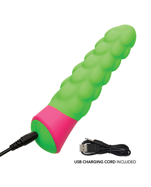 Rave Rave Ripple Vibrator - Green/Pink