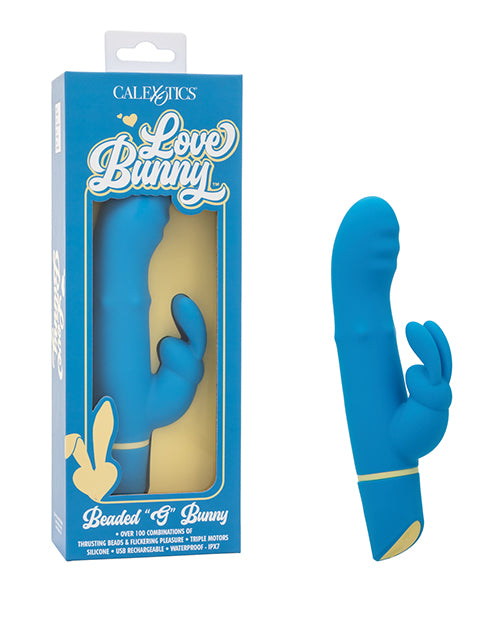 Love Bunny Love Bunny Beaded "G" Bunny - Blue
