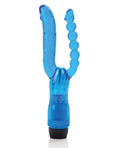Pleasure Beads Crystalessence 5" Dual Penetrator - Blue - Image 3