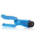 Pleasure Beads Crystalessence 5" Dual Penetrator - Blue - Image 4