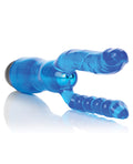 Pleasure Beads Crystalessence 5" Dual Penetrator - Blue - Image 5