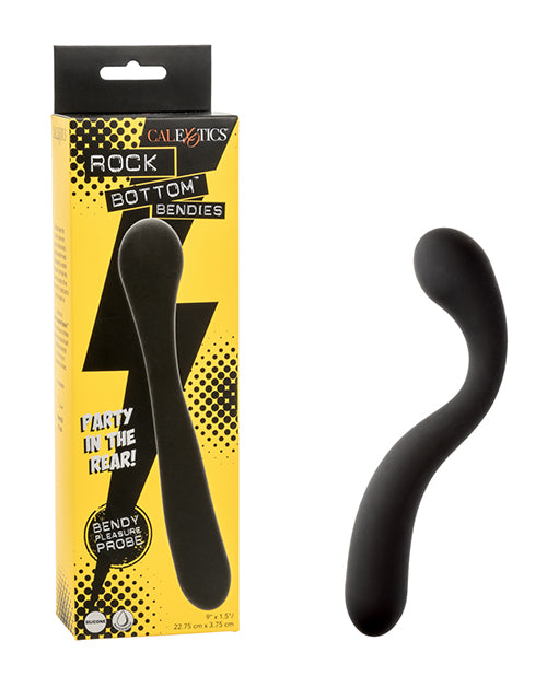 Rock Bottom Rock Bottom Bendies Bendy Pleasure Dual Ended Anal Probe - Black