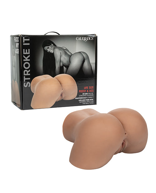 Stroke It Stroke It Life Size Pussy & Ass - Brown