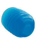 Pop Sock Pop Sock! Ribbed Masturbator - Blue - Image 5