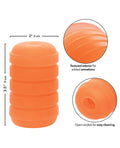 Pop Sock Pop Sock! Ribbed Masturbator - Orange - Image 3