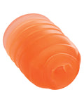 Pop Sock Pop Sock! Ribbed Masturbator - Orange - Image 5