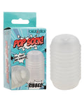 Pop Sock Pop Sock! Ribbed Masturbator - Clear
