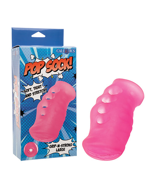 Pop Sock Pop Sock! Grip-N-Stroke - Large, Pink
