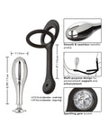 Star Fucker Star Fucker Teardrop Gem Plug w/Silicone Enhancer - Black - Image 5