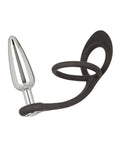 Star Fucker Star Fucker Slim Gem Plug w/Silicone Enhancer - Black - Image 3