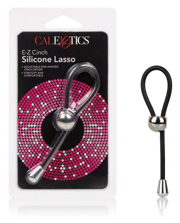 Rings! E-Z Cinch Silicone Lasso - Black