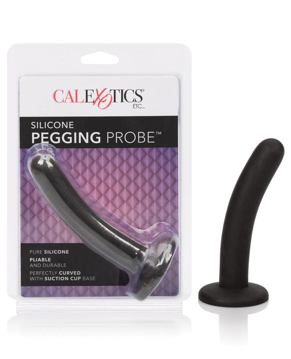 CalExotics Anal Toys Silicone Pegging Probe - Black