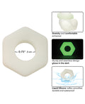 Alpha Liquid Silicone Alpha Liquid Silicone Glow in the Dark Prolong Sexagon Ring - Image 3