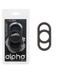 Alpha Liquid Silicone Alpha Liquid Silicone Commander Cock Ring - Black - Image 3
