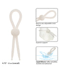 Alpha Liquid Silicone Alpha Liquid Silicone Lasso Cock Ring - Natural - Image 4