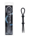 Alpha Alpha Liquid Silicone Dual Lasso - Black