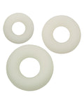 Alpha Liquid Silicone Alpha Liquid Silicone Glow in the Dark Cock Ring - Set of 3 - Image 2