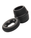 Alpha Alpha Liquid Silicone Dual Magnum Ring - Black - Image 4