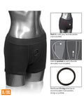 Packer Gear Packer Gear Boxer Brief Harness XL/2XL - Black - Image 5