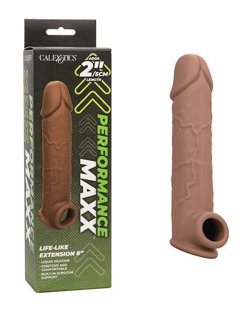 Performance Maxx Performance Maxx Life-Like 8" Penis Extension - Brown