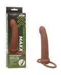 Performance Maxx Performance Maxx Rechargeable Ribbed Dual Penetrator - Brown