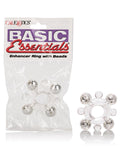 Basic Essentials Basic Essentials Enhancer Ring w/Beads - Clear