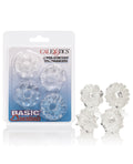 Basic Essentials Basic Essentials Rings - Clear Set of 4