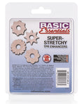 Basic Essentials Basic Essentials Rings - Clear Set of 4 - Image 2