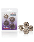 Basic Essentials Basic Essentials Rings - Smoke Set of 4