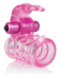 Basic Essentials Basic Essentials Stretchy Vibrating Bunny Enhancer - Pink - Image 3