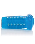 Basic Essentials Basic Essentials Beaded Masturbator - Blue - Image 4
