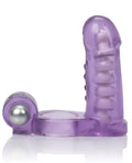 Couple's Enhancers Double Diver Vibrating Enhancer w/Flexible Penetrator - Purple - Image 4